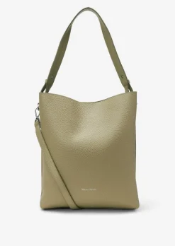 Hobo Bag medium aus genarbtem Rindleder