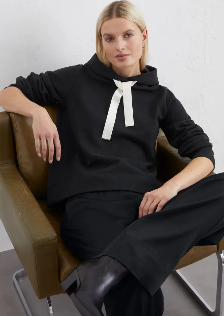 Hoodie relaxed mit gepeachter Oberfläche