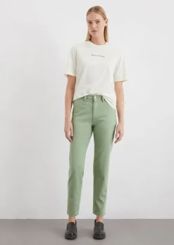 Hose Model Iva boyfriend cropped aus softem Bio-Baumwoll-Mix