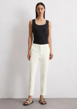 Hose Model Iva boyfriend cropped aus softem Bio-Baumwoll-Mix