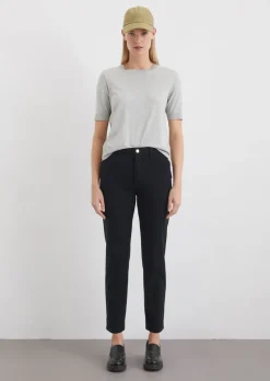 Hose Model Iva boyfriend cropped aus softem Bio-Baumwoll-Mix