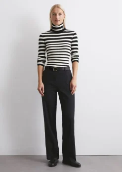 Hose Model Lande wide long aus Organic Cotton-Mix mit Lyocell