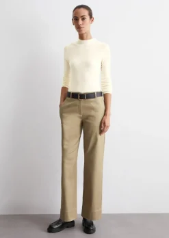 Hose Model Lande wide long aus Organic Cotton-Mix mit Lyocell