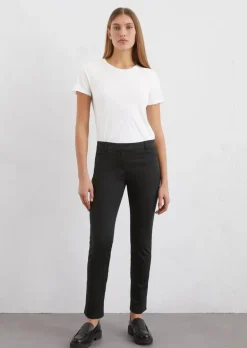 Hose Model Laxå slim aus Smooth Sateen Stretch