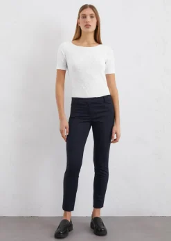 Hose Model Laxå slim aus Smooth Sateen Stretch