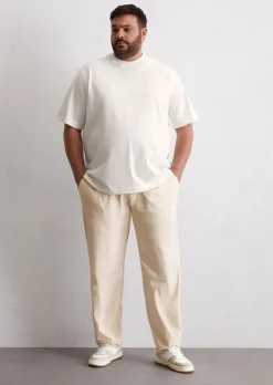 Hose Model Osby pleats tapered aus Bio-Baumwoll-Stretch-Popeline