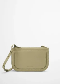 2in1 Crossbody Bag aus fein genarbtem Rindleder