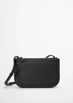 2in1 Crossbody Bag aus fein genarbtem Rindleder