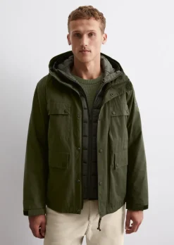 2-in-1 Kapuzen-Jacke regular wasserabweisend und wärmend