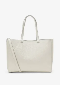 3-in-1 Shopper medium aus genarbtem Rindleder