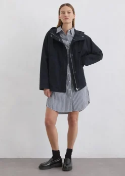 Jacke im Cape-Stil relaxed aus Organic Cotton-Twill