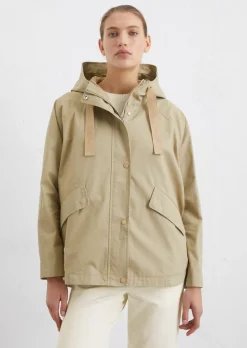 Jacke im Cape-Stil relaxed aus Organic Cotton-Twill