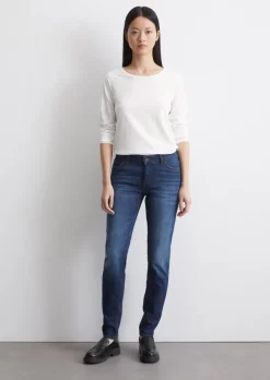 Jeans Model Alby slim aus stretchigem Cashmere-Touch-Denim