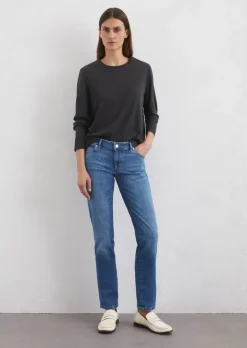 Jeans Model Alby straight aus italienischem Candiani-Denim