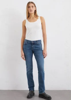Jeans Model Alby straight aus Bio-Baumwolle-Mix