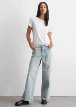 Jeans Model Fnja wide aus Organic-Cotton-Lyocell-Mix