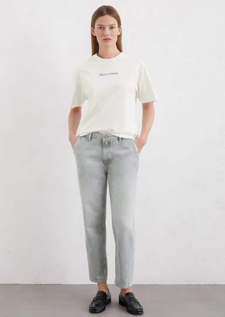 Jeans Model Iva boyfriend cropped aus Non-Stretch-Rigid-Denim