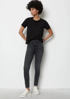 Jeans Model Kaj skinny cropped aus Bio-Baumwoll-Mix