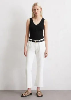 Jeans Model Kiruna flared cropped aus Lyocell-Organic-Cotton-Mix