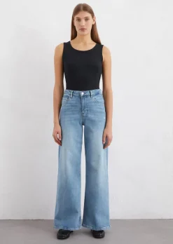 Jeans Model Lania wide aus Organic Cotton Stretch