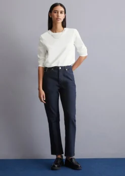 Jeans Model Onna straight cropped aus hochwertigem Organic Cotton-Mix