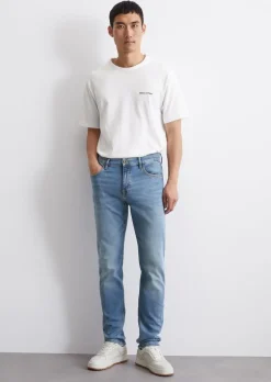Jeans Model Sjöbo shaped in lässiger Cross-Hatch-Denim Struktur
