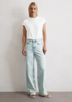 Jeans Model Sjva wide aus Lyocell-Organic-Cotton-Mix