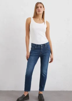 Jeans Model Theda boyfriend aus softem Baumwoll-Stretch