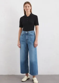 Jeans Model Tolva wide high waist im Culotte-Stil