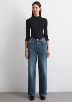 Jeans Model Tolva wide long aus Organic-Cotton-Mix-Stretch