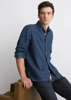 Jeanshemd regular aus reiner Bio-Baumwolle