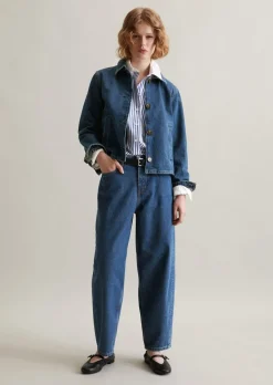 Jeansjacke cropped aus reinem Organic Cotton