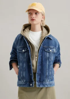 Jeansjacke oversize aus Organic Cotton