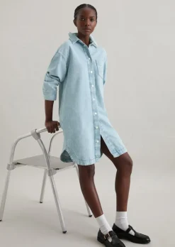 Jeanskleid oversize made with Orange Fiber