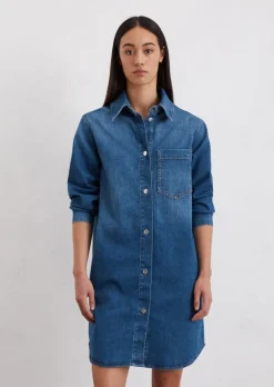 Jeanskleid realxed aus Cashmere Touch Denim