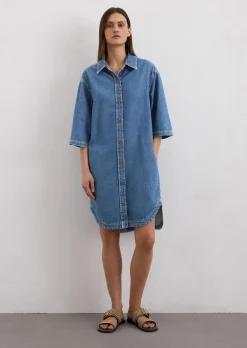 Jeanskleid regular aus Organic Cotton Lyocell-Mix