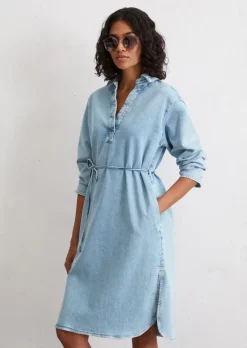 Jeanskleid relaxed aus Cashmere Touch Denim