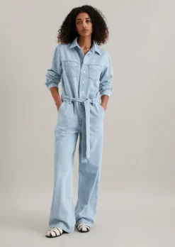 Jeansoverall relaxed made with Orange Fiber