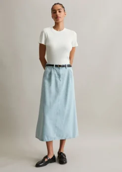 Jeansrock A-Shape made with Orange Fiber