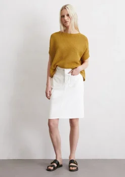 Jeansrock slim aus Organic Cotton-Lyocell-Mix