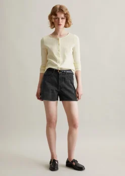 Jeansshorts Model Auri shaped flared aus Rigid-Denim