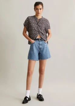 Jeansshorts Model Filda relaxed aus Rigid Denim