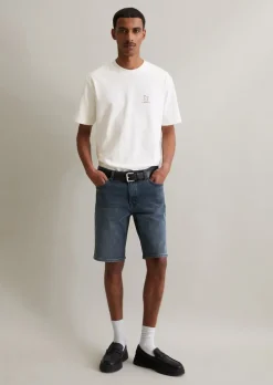 Jeans-Shorts Model Mats tapered aus Bio-Baumwoll-Mix