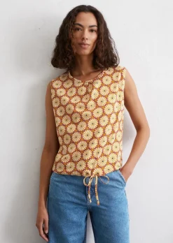 Jersey-Bluse loose aus leichtem Single Jersey