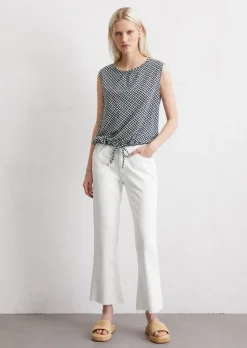 Jersey-Bluse loose aus leichtem Single Jersey