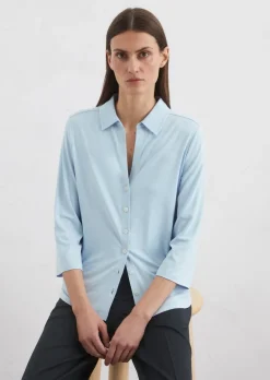 Jersey-Bluse regular aus LENZING™ ECOVERO™