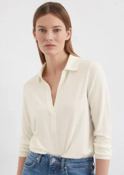 Jerseybluse regular aus LENZING™ ECOVERO™