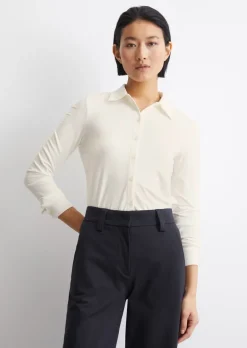 Jersey-Bluse regular aus LENZING™ ECOVERO™