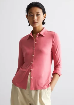 Jerseybluse regular aus LENZING™ ECOVERO™