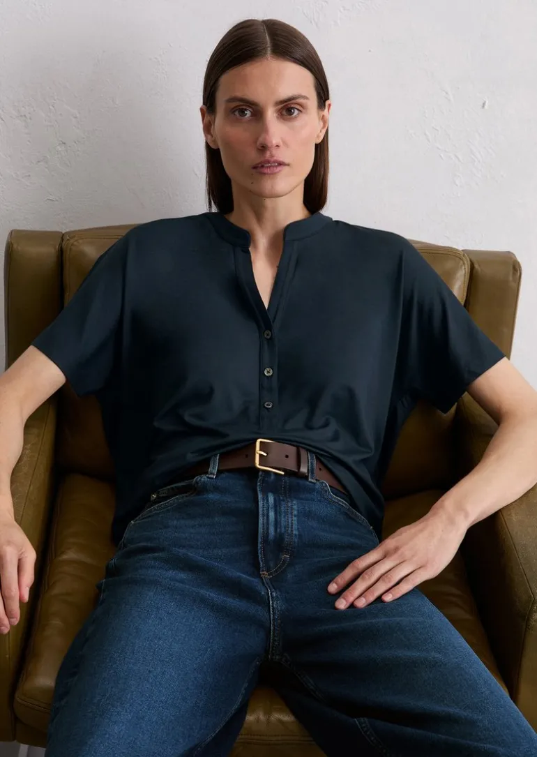 Jerseybluse relaxed aus LENZING™ ECOVERO™